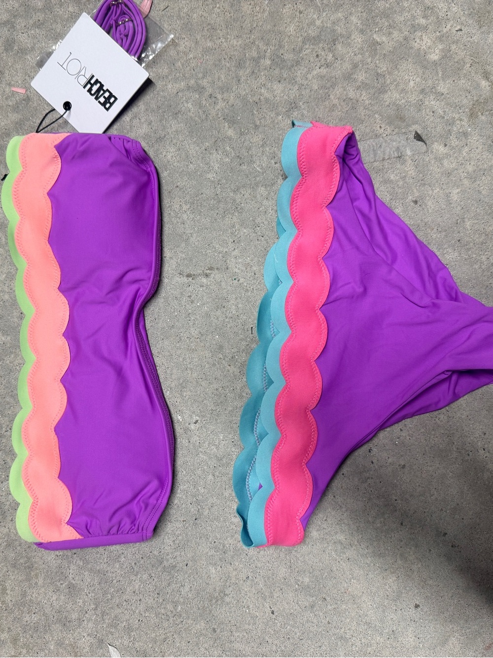 Beach Riot Sybil + Fay Bikini Set in Radiant Colorblock - Picture 4 of 4